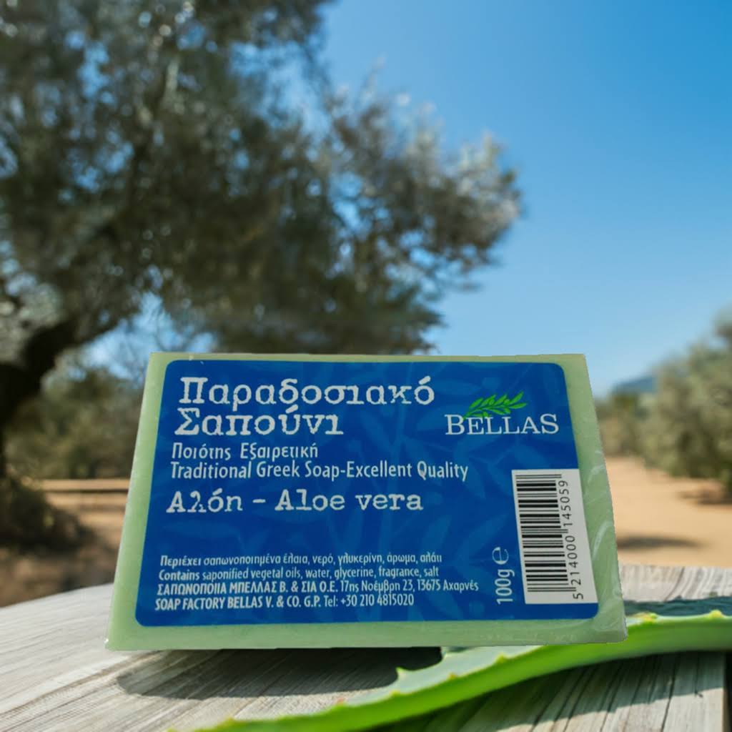 Olivenölseife mit Aloe Vera aus Kreta